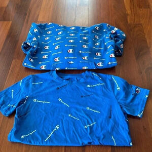 Champion Boys Bundle | L Hoodie and XL T-Shirt
